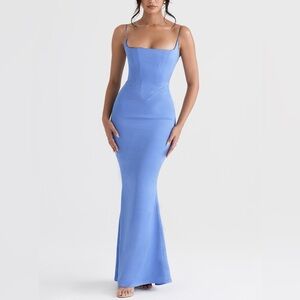 House of Cb Olivette dress in Periwinkle